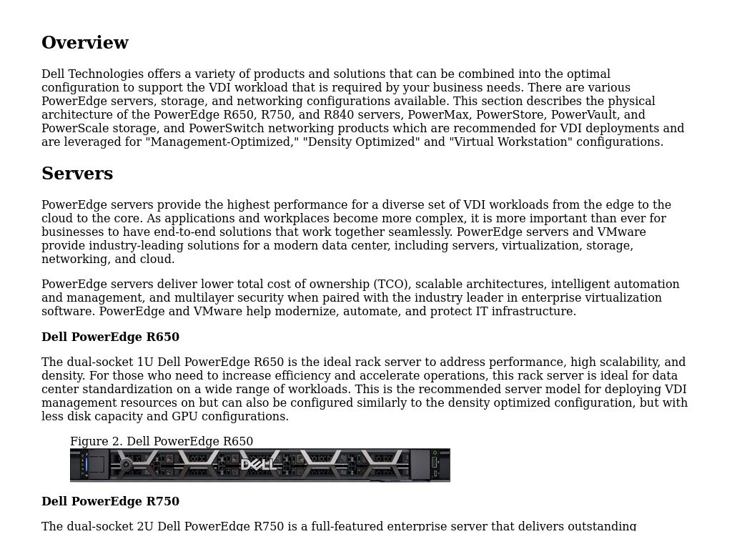 Physical Architecture | VDI Design Guide—VMware Horizon On Dell Three ...