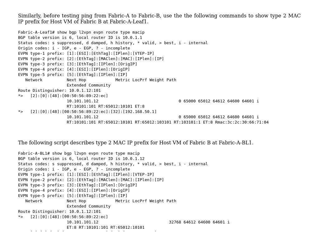 Ping From Fabric-A-DC1 To Fabric-B-DC2 | EVPN-VxLAN Based Multisite ...