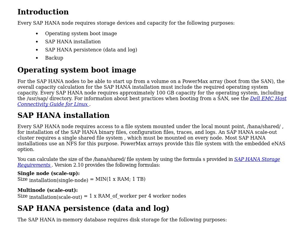 sap installation system requirements