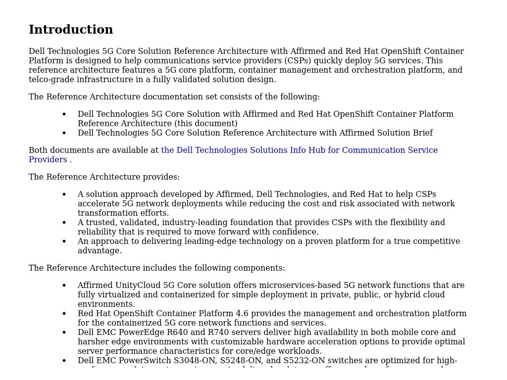 Solution Overview And Key Benefits | Dell Technologies 5G Core Solution ...