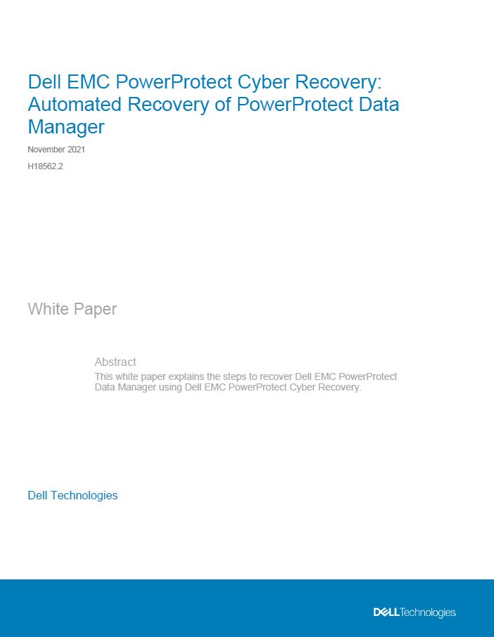 PowerProtect Cyber Recovery | Dell Technologies Info Hub