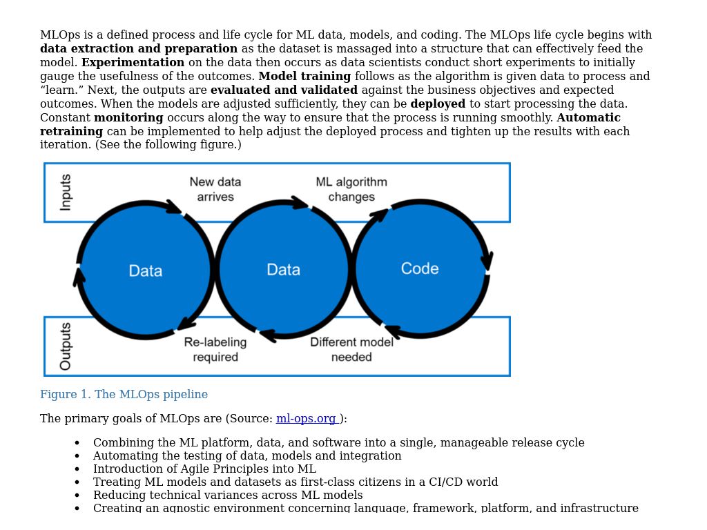 Implementing MLOps | White Paper—Optimize Machine Learning Through ...