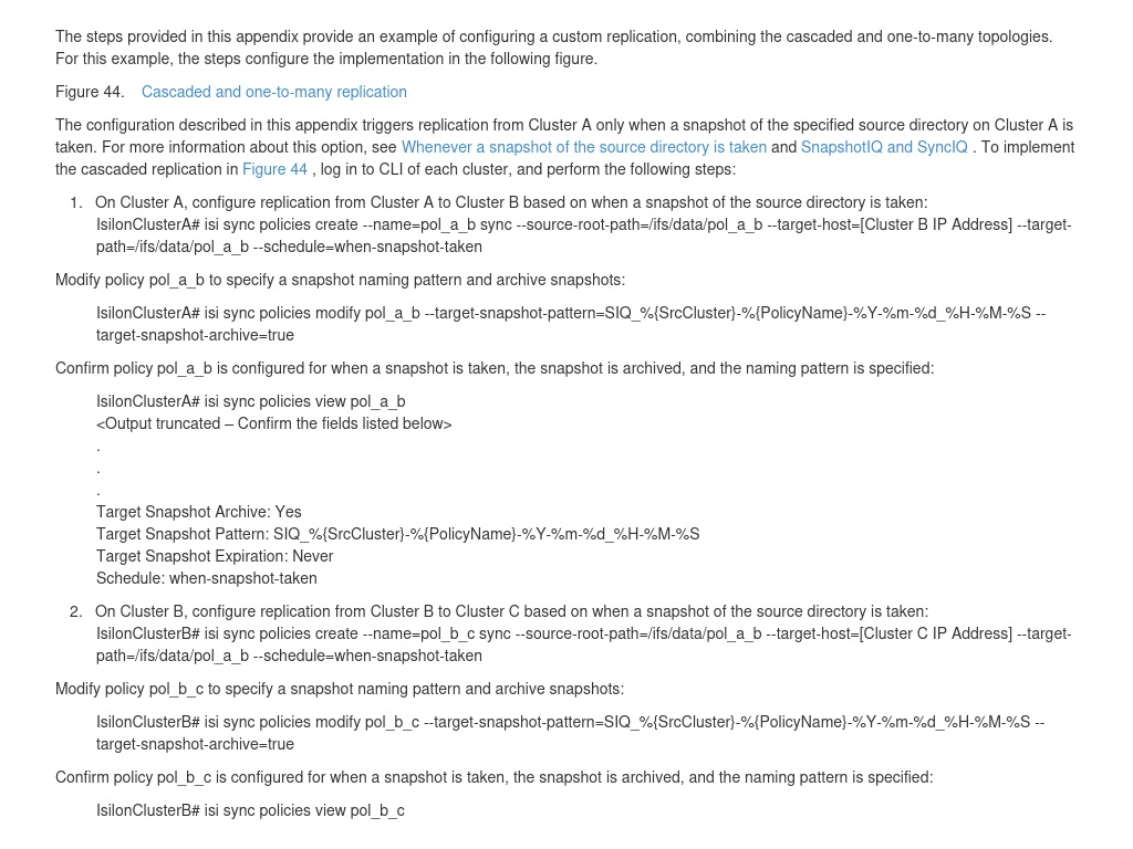 Appendix D: Configuring custom replication | Dell PowerScale SyncIQ ...