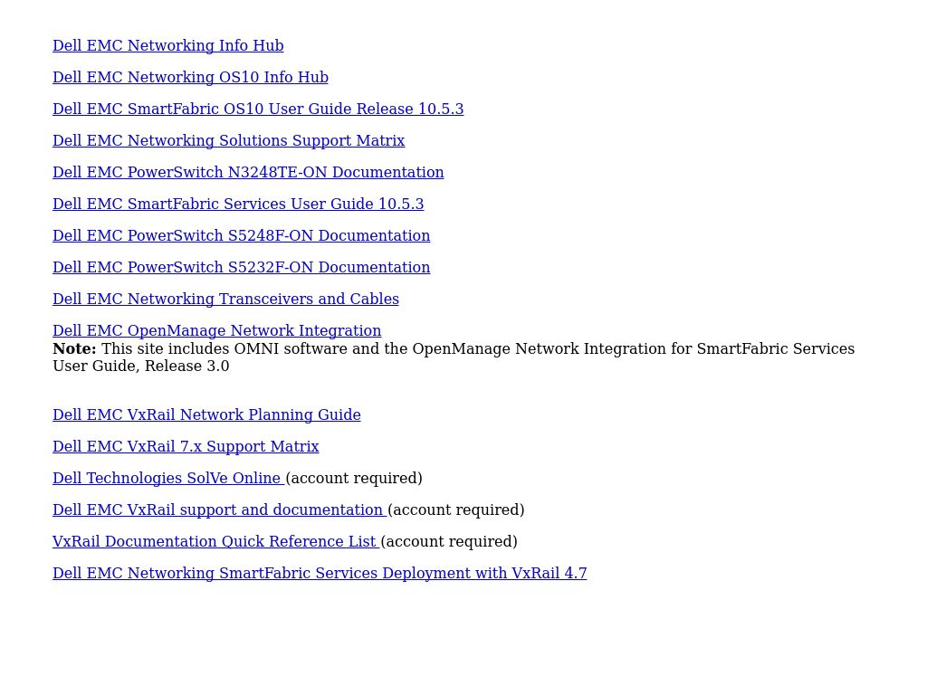 Technical resources | Dell EMC Networking SmartFabric Services