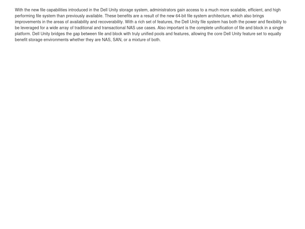 Conclusion | Dell Unity: NAS Capabilities | Dell Technologies Info Hub