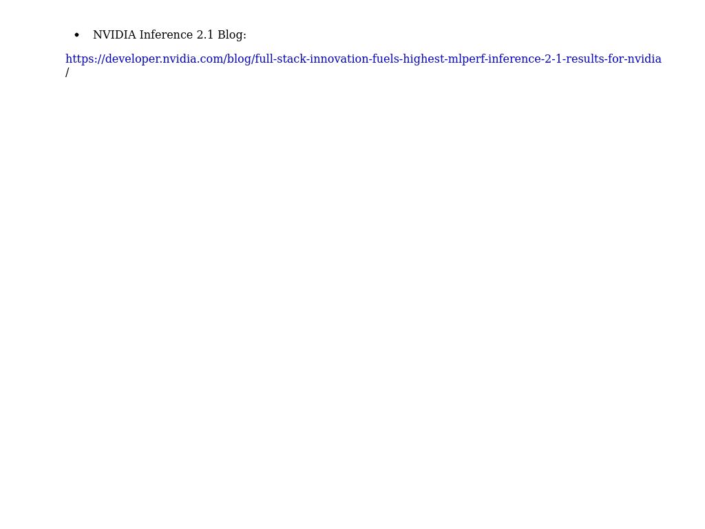 NVIDIA documentation | MLPerf™ Inference v2.1 with NVIDIA GPU-Based ...