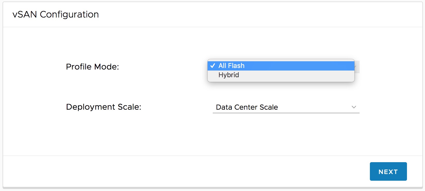 Guidance for the vSAN Sizing Tool