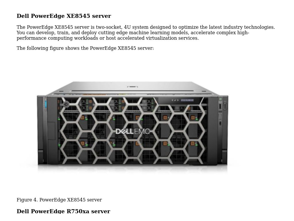 Dell deep learning store server