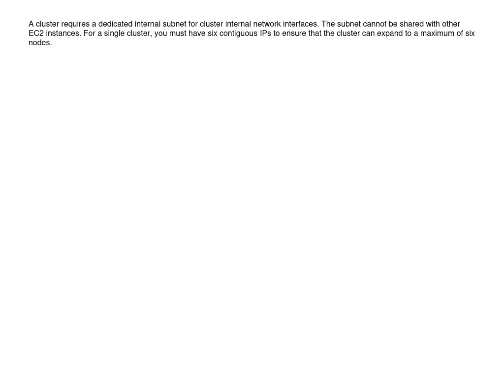 IP Range Of Cluster Internal Network Interfaces | APEX File Storage For ...