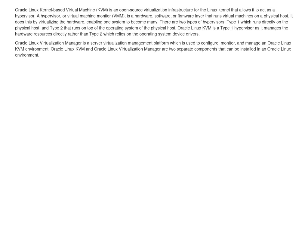 Introduction to Oracle Linux KVM | Installing and configuring Oracle ...