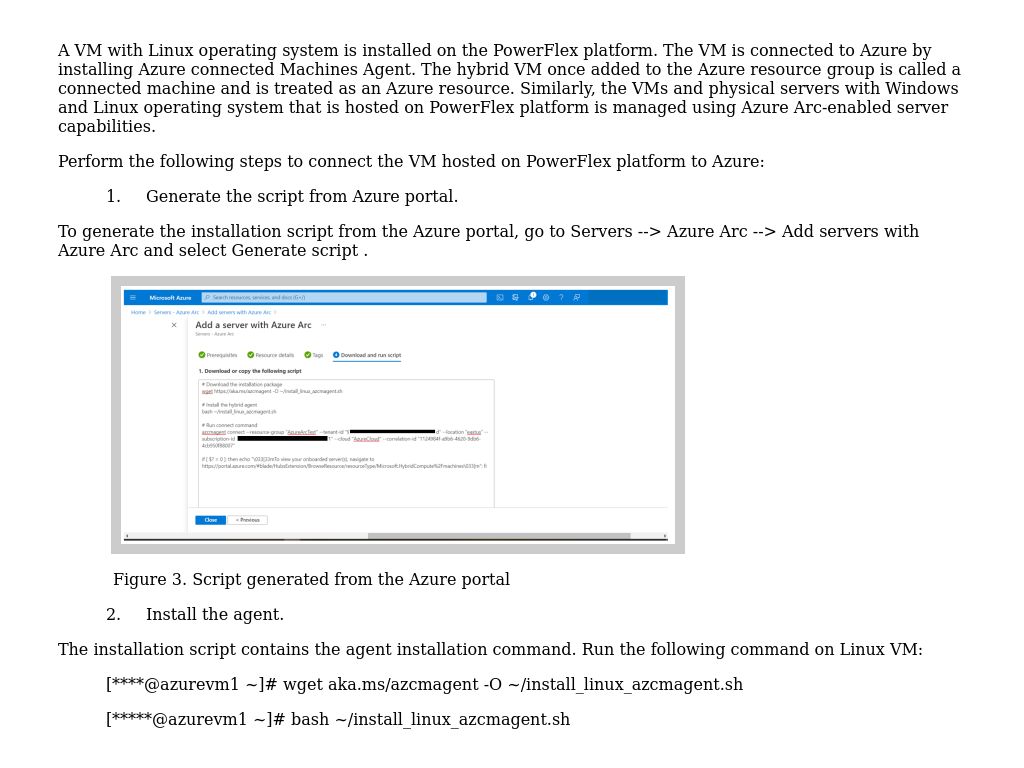 Connect Powerflex Vm To Azure Microsoft Azure Arc On Dell Emc Powerflex Dell Technologies Info Hub