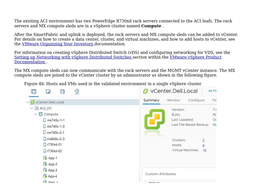 Configure VCenter | Dell EMC PowerEdge MX SmartFabric And Cisco ACI ...