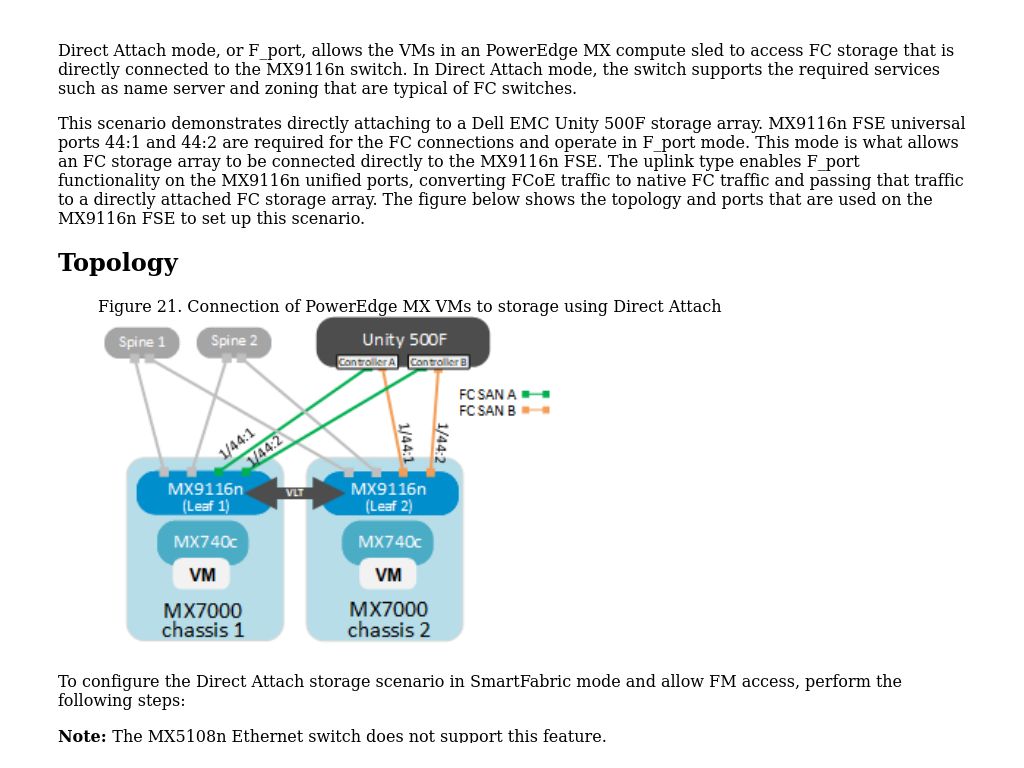 Use Direct Attach Method to connect MX VMs to storage | Dell EMC ...