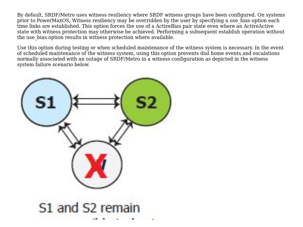 Use Bias Resiliency Option | Dell PowerMax And VMAX All Flash: SRDF ...