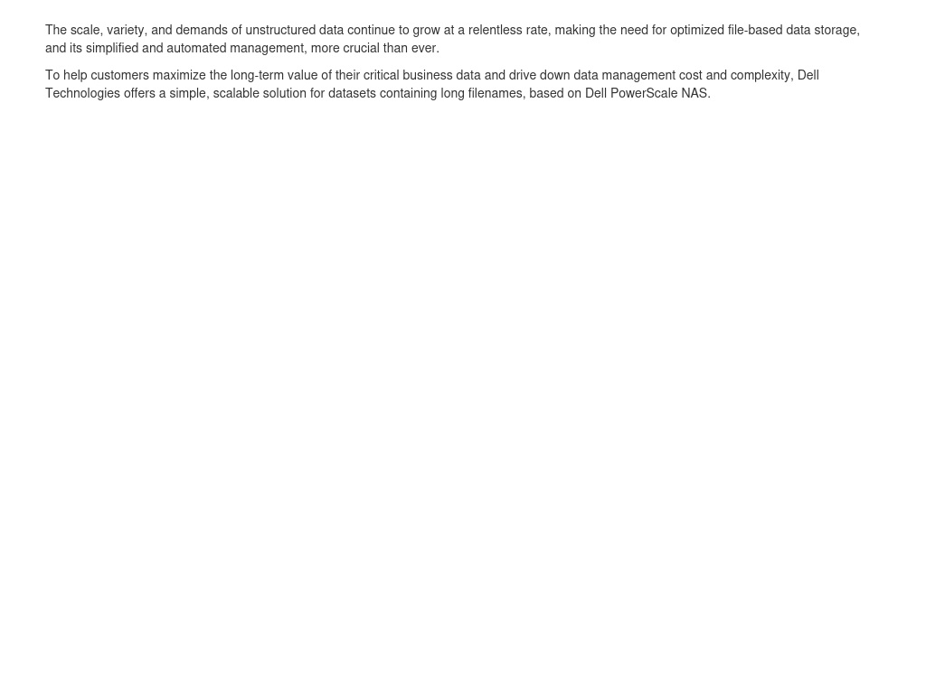 Overview | PowerScale OneFS: Long Filename Support | Dell Technologies ...