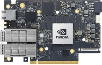 The figure is a photograph of the NVIDIA B3220L BlueField-3 SuperNIC