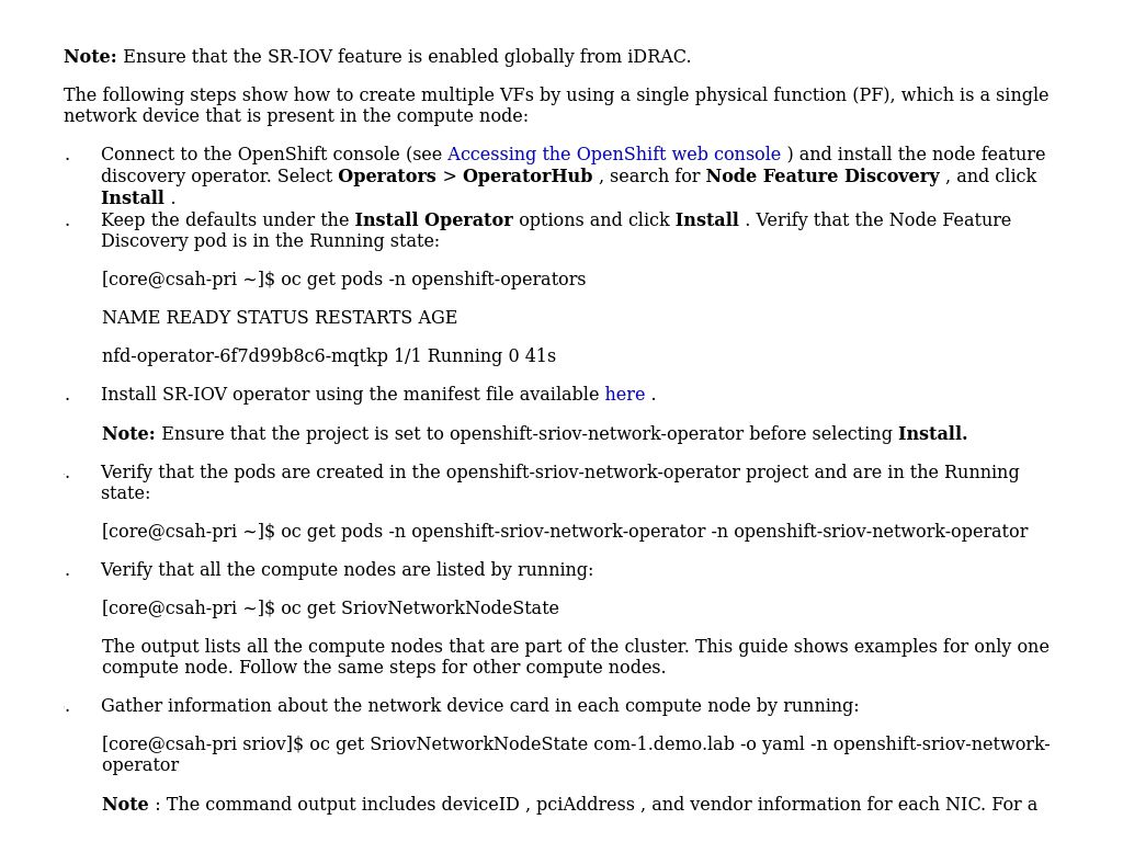 Enabling SR-IOV | Deployment Guide: Red Hat OpenShift Container ...