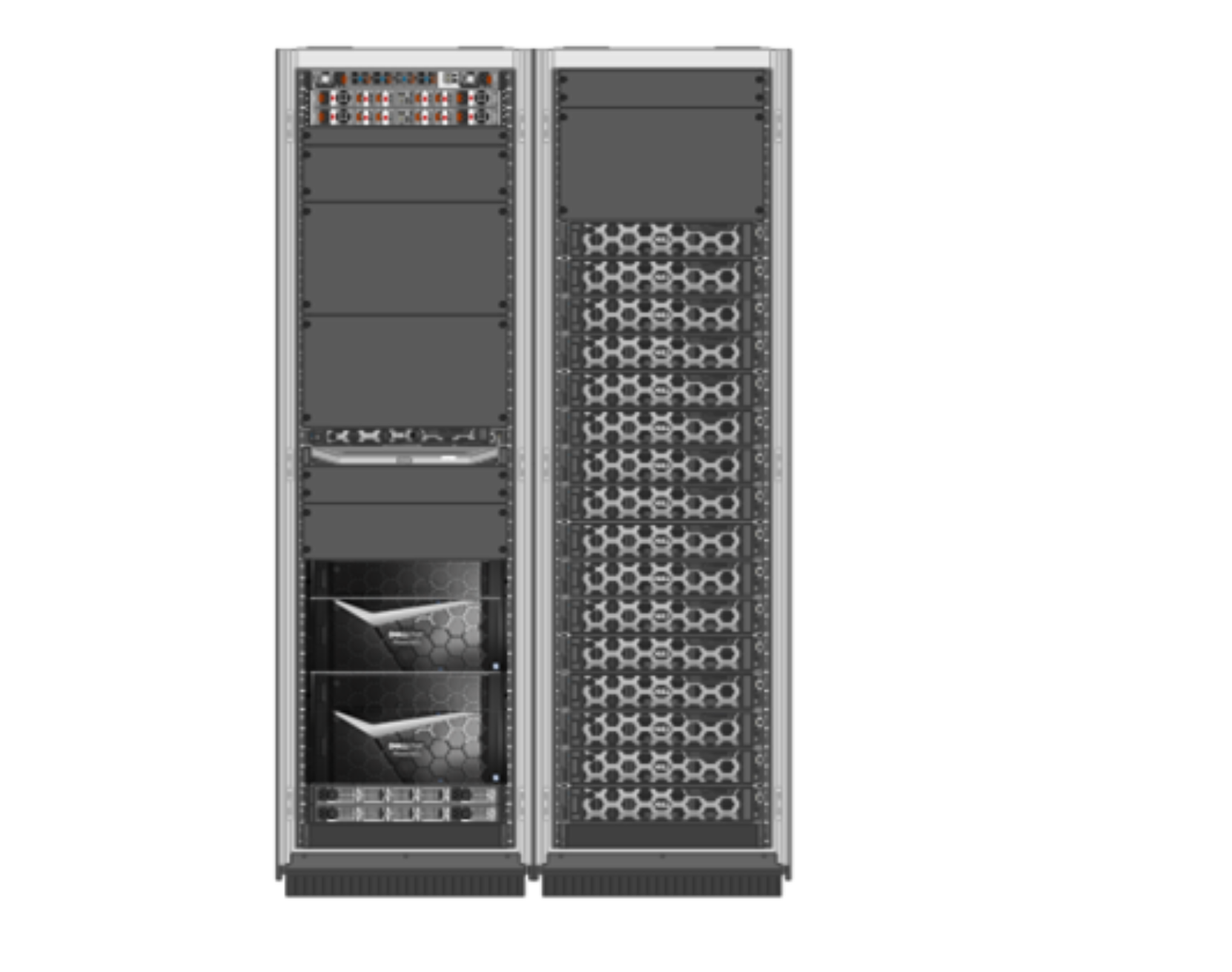 Image showing an SAP HANA scale-out solution using PowerEdge R860 servers. 