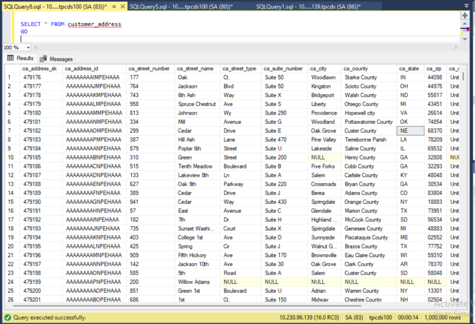 This is an example of how to select data from external table backed by delta table present on ObjectScale