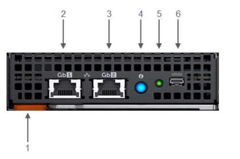 This image shows the MX9002m management module.