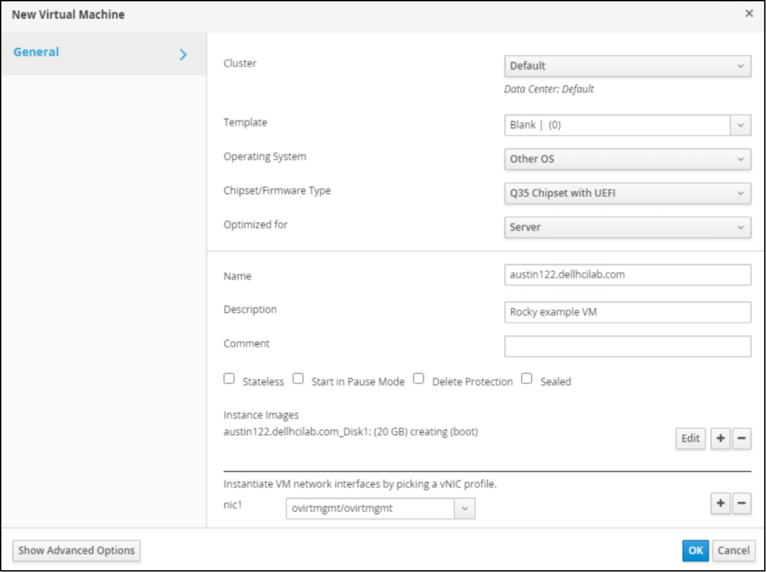  OVM VM creation – step 4