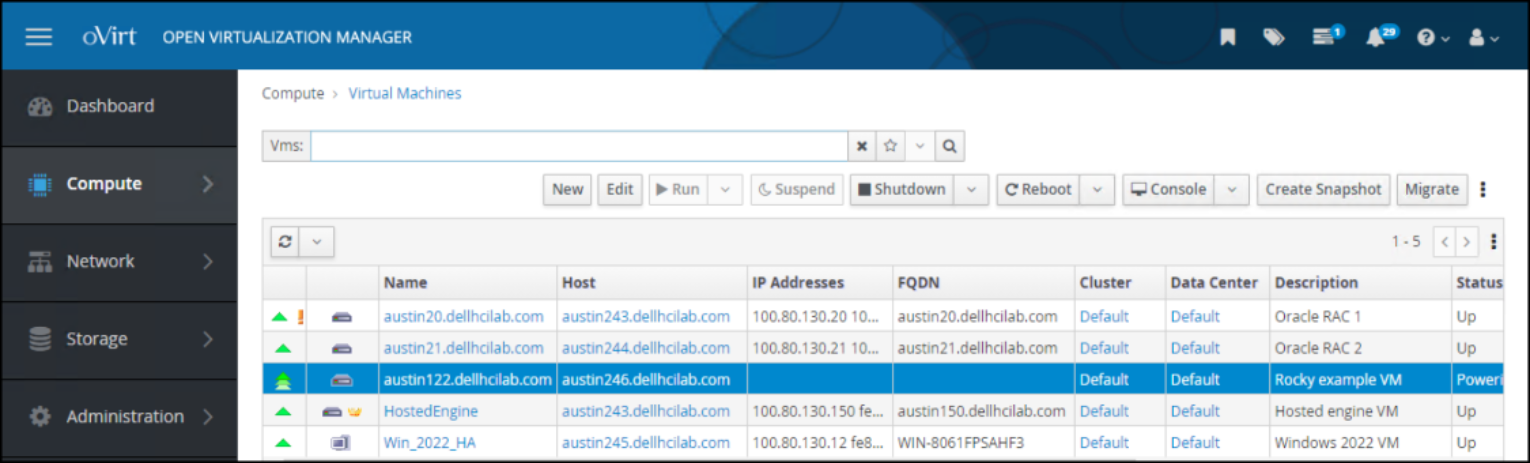 OVM VM creation – step 6