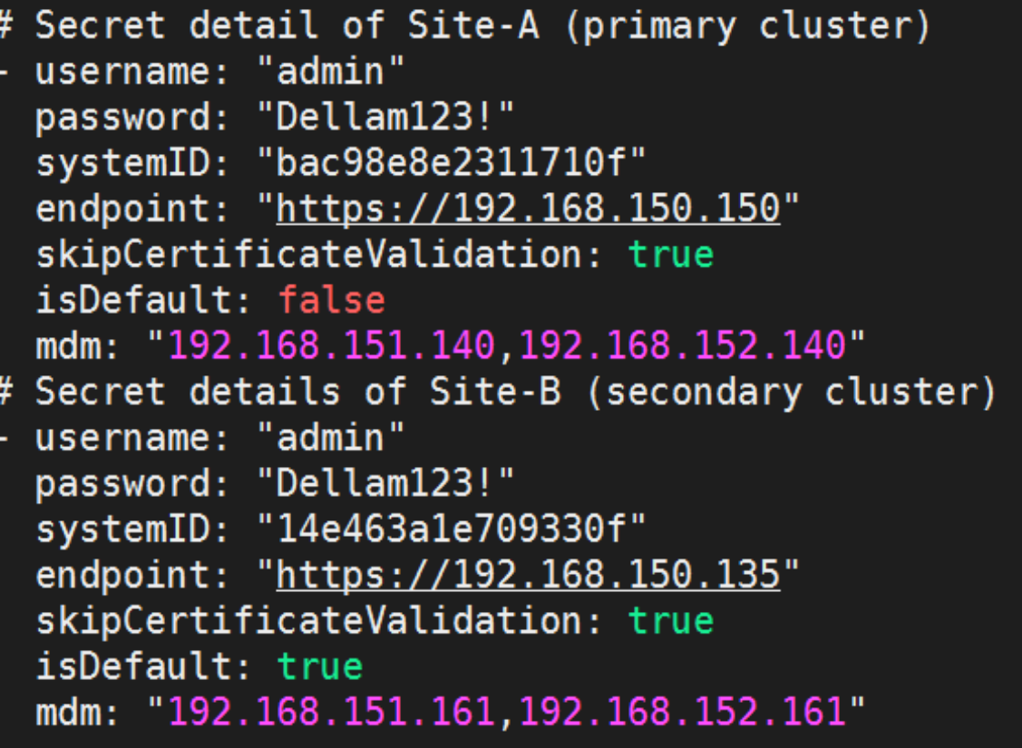 This figure shows a sample yaml inside a text editor.