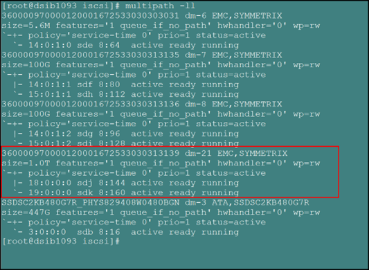 code of Multipath confirmation