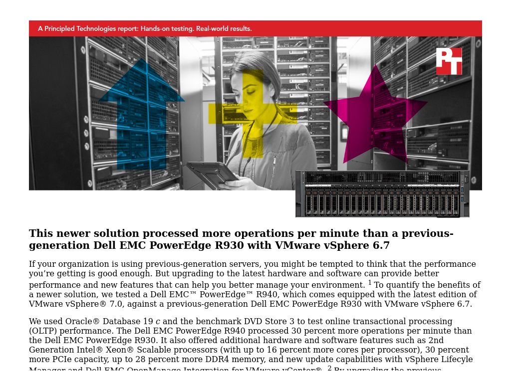 Overview Upgrade To Dell Emc Poweredge R940 Servers With Vmware