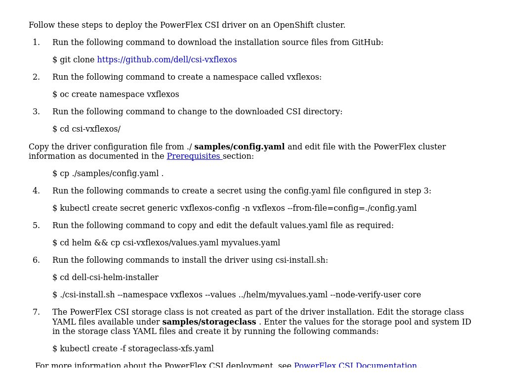 Deployment Of The PowerFlex CSI Driver | Red Hat OpenShift On VMware ...