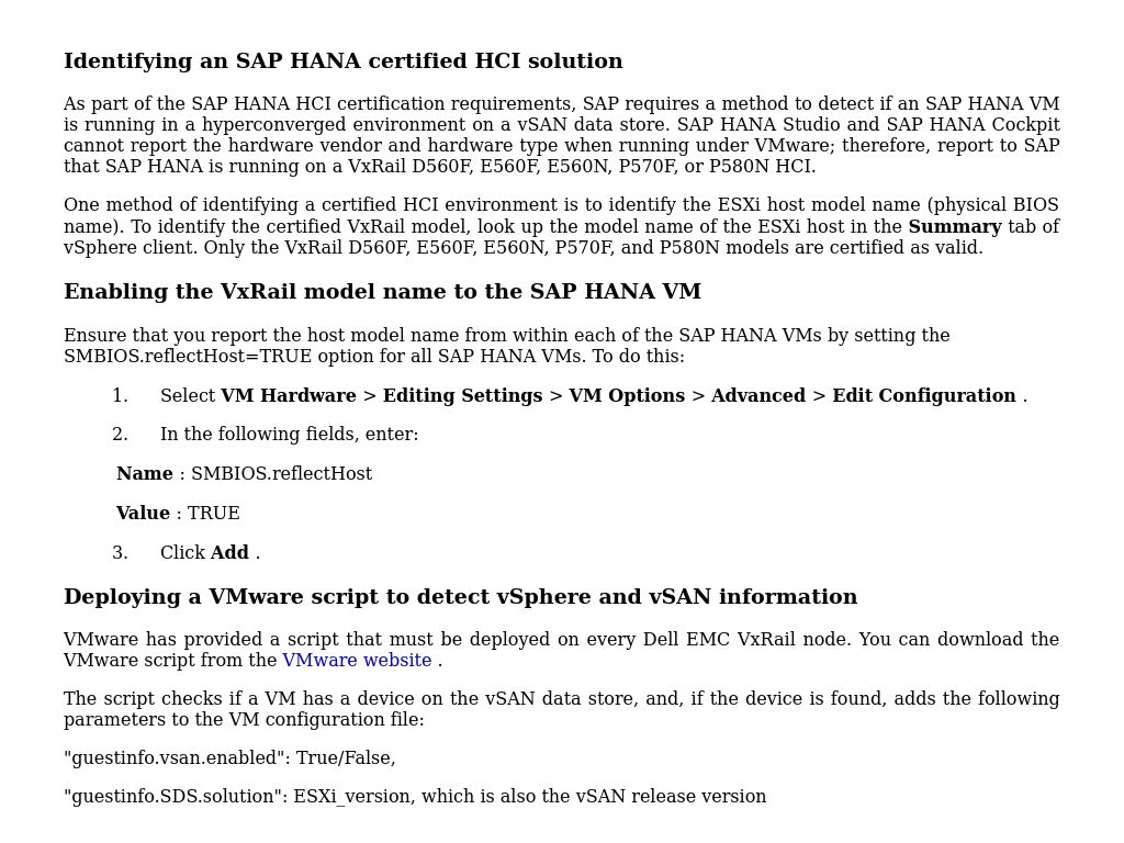 Contacting Sap Support Validation Guide Dell Emc Vxrail Hyperconverged Infrastructure On Sap Hana Dell Technologies Info Hub