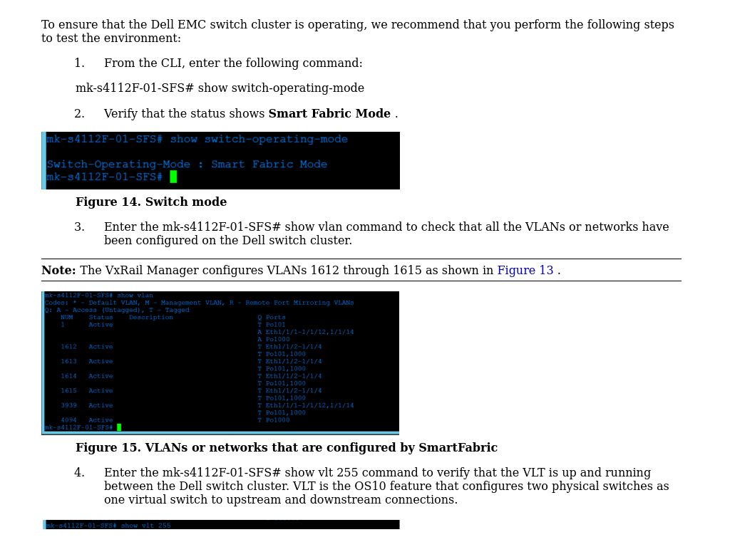 Verifying The Infrastracture Dell Emc Networking Smartfabric For Vxrail Proof Of Concept Implementation Guide Dell Technologies Info Hub