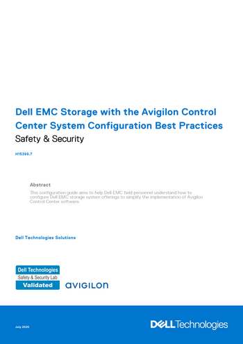 Avigilon | Dell Technologies Info Hub