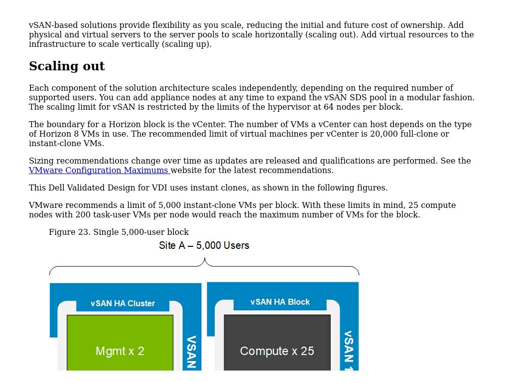 Scaling Guidelines | VDI Design Guide—VMware Horizon On 3rd Gen AMD ...