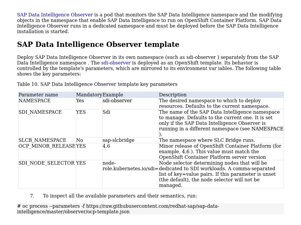 Sap Data Intelligence Observer Deployment Guide Sap Data Intelligence On Dell Emc Ready Stack For Red Hat Openshift Container Platform 4 6 Dell Technologies Info Hub