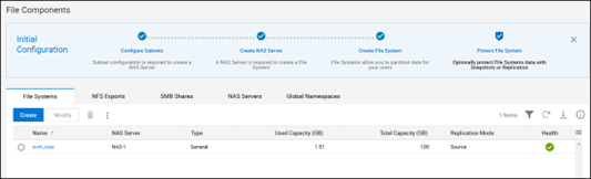 Create NFS file system in PowerMax – summary