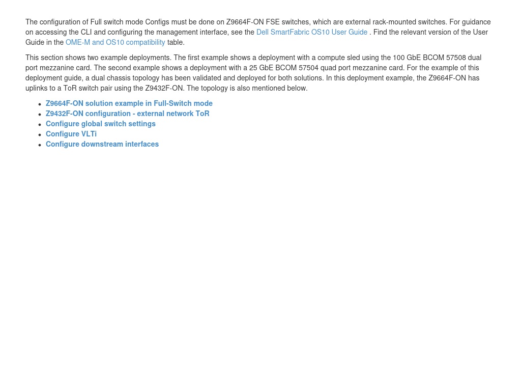 Z9664F-ON 100 GbE and 25 GbE solution configuration examples in Full ...