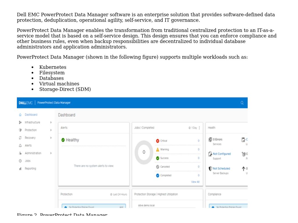 PowerProtect Data Manager Integrated Data Protection Appliance with