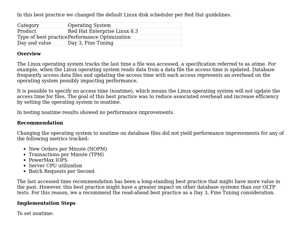 Red Hat Enterprise Linux: Last Accessed Time (atime) | Performance Best ...