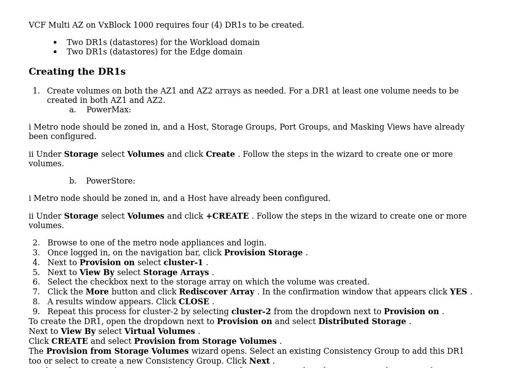 Metro node distributed volumes (DR1) | VMware Cloud Foundation ...