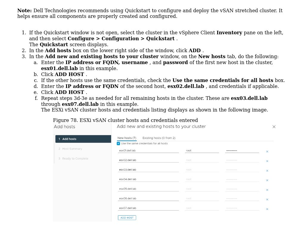 Add Hosts To The Cluster Using Quickstart | SmartFabric Services With ...