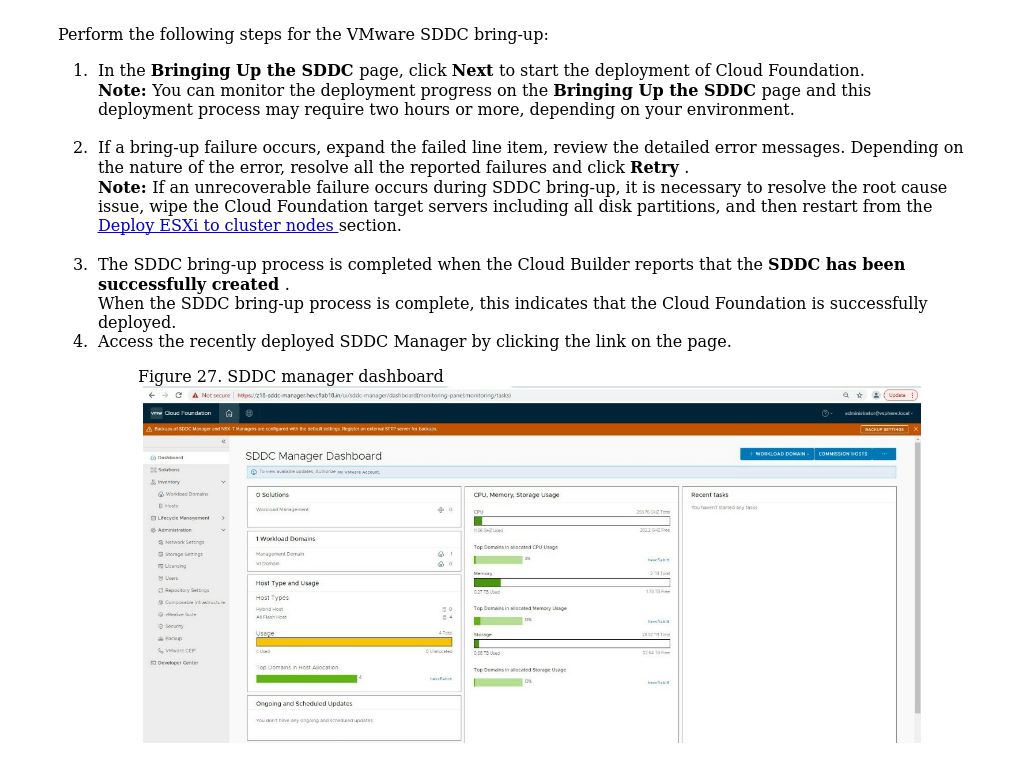 VMware SDDC Bring-up | Dell PowerEdge MX Deployment With VMware Cloud ...