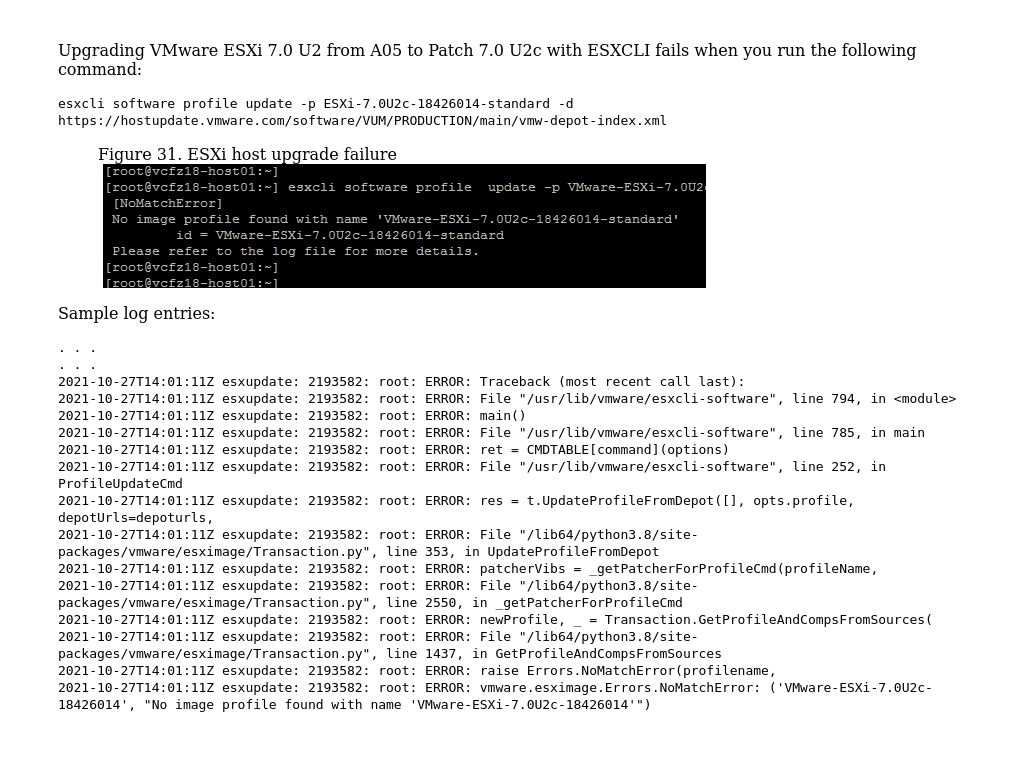 VMware ESXi Host Upgrade Failures | Dell PowerEdge MX Deployment With ...