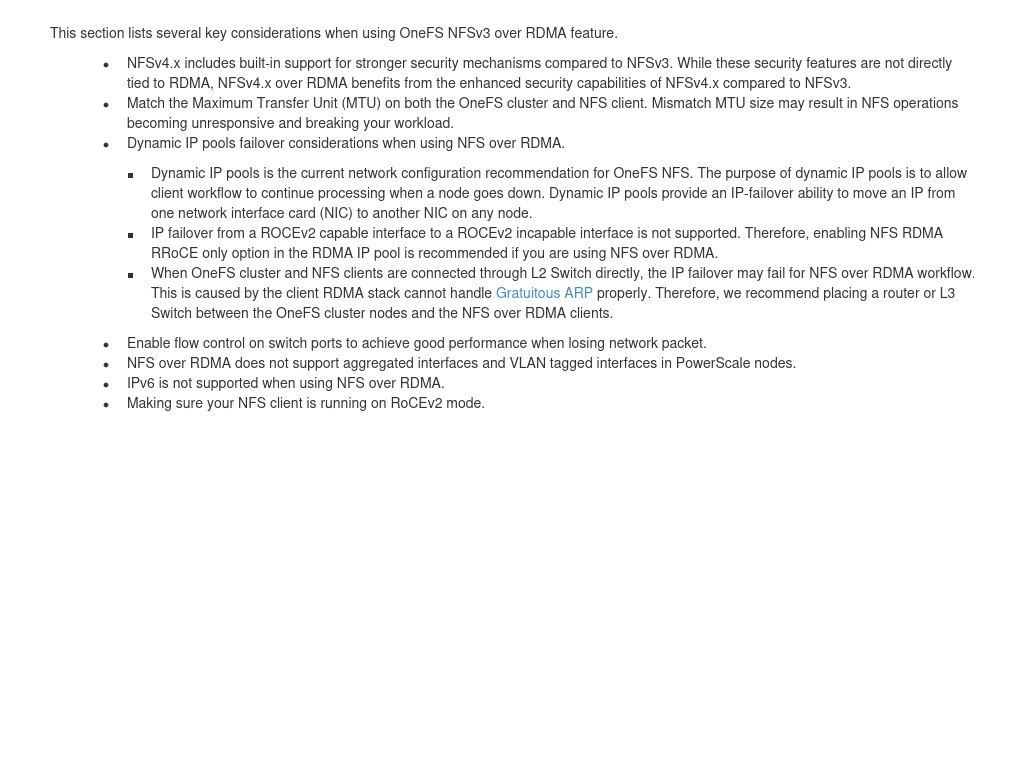 Key Considerations Powerscale Onefs Nfs Design Considerations And Best Practices Dell 3433